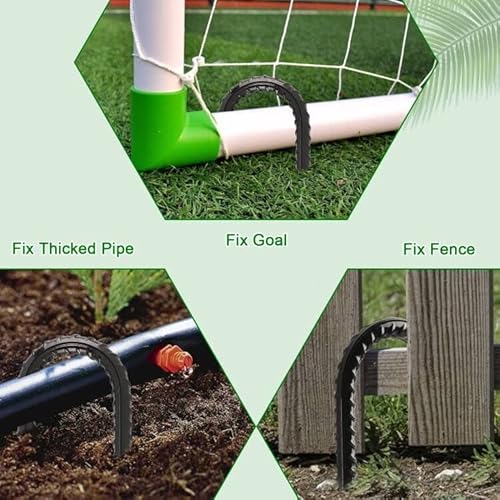 Feed Garden 16 Inch 16 Pack Rebar Stakes Heavy Duty J Hook, Ground Stakes Tent Stakes Steel Ground Anchors, Black #TOP5