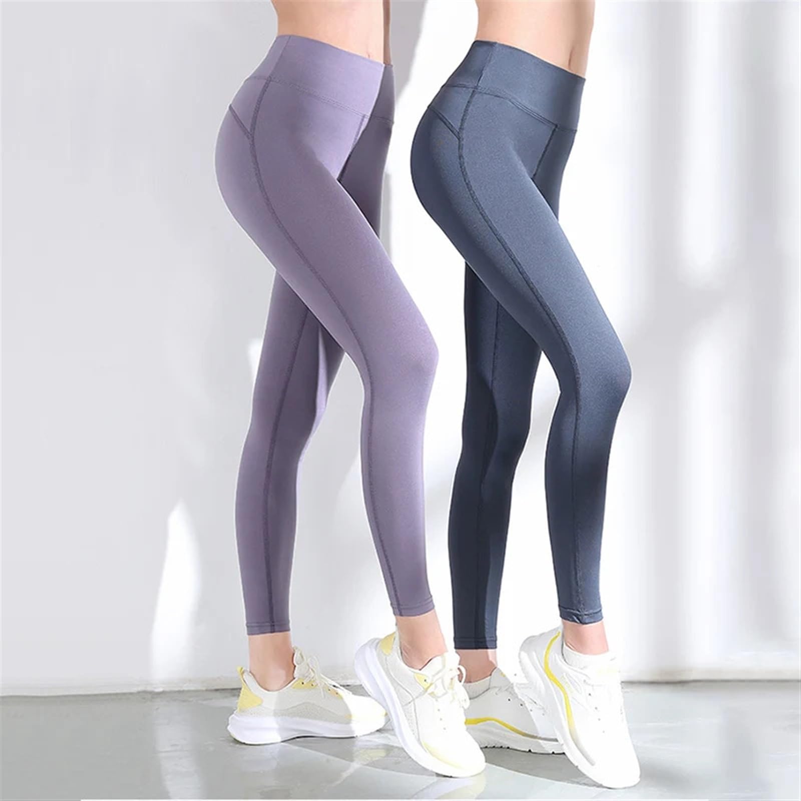 Leggings Mujer Pantalones de Yoga for Mujer, Mallas sin Costuras de Cintura Alta, Push Up, Deporte, Fitness, Gimnasio, Correr, Pantalones elásticos, Medias