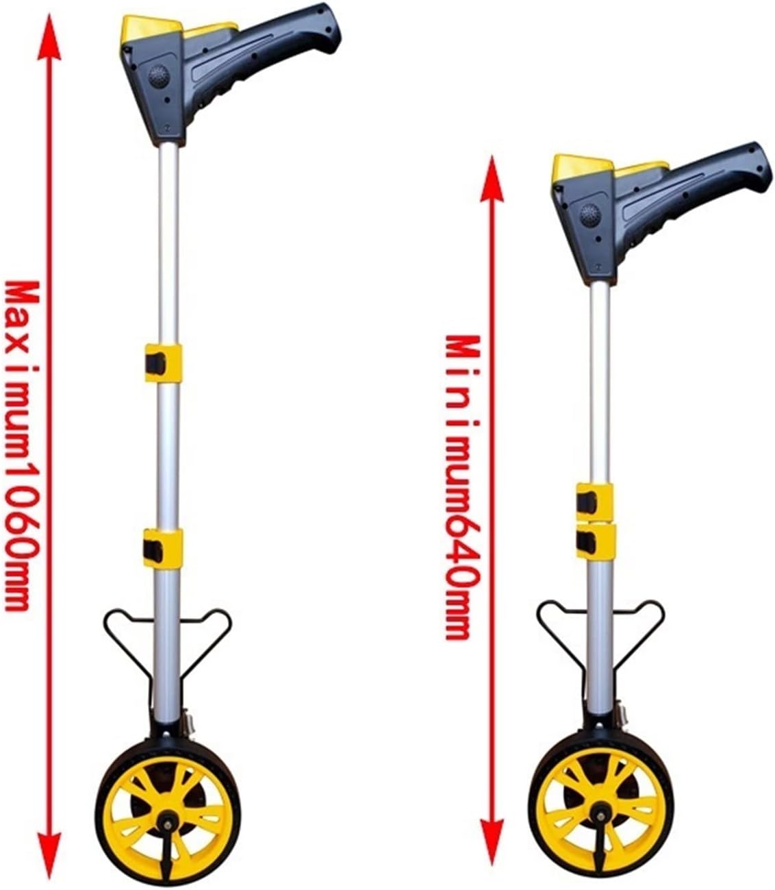 Measuring Wheels Digital Diameter Meter, Long-Distance Meter, Digital Wheel Display Screen, Telescopic Distance Measuring Wheel