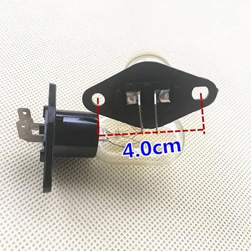 CENPEK Mikrowellen-Ofenlampe Z187, 240 V, 25 W, 6,3MM, Geeignet für Viele Modelle, 2 Stück