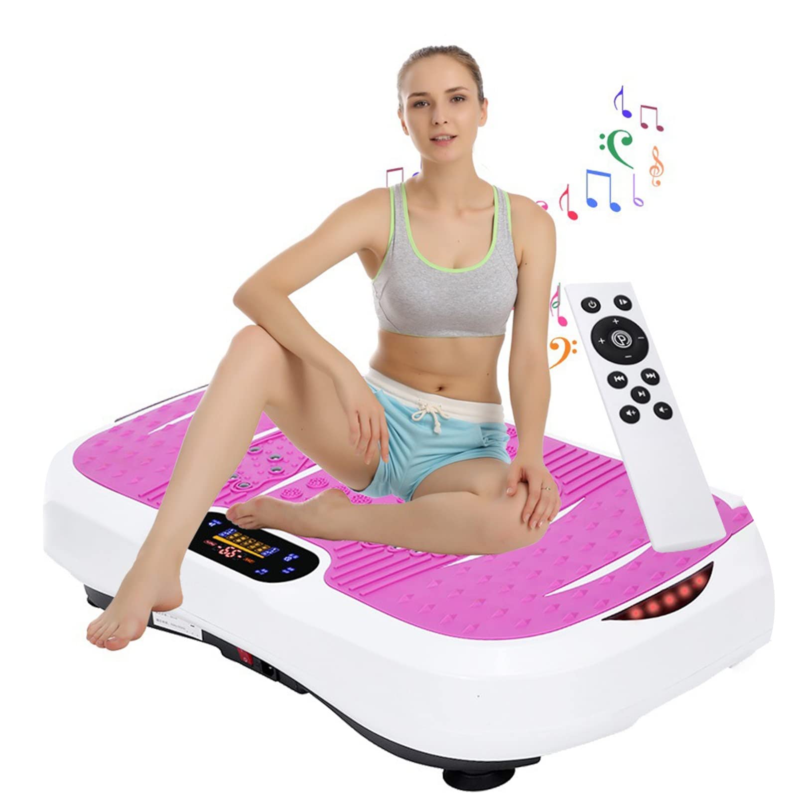 Máquina de Ejercicio con Placa de vibración 3D - Plataforma de vibración de Movimiento 3D con pulsación - Máquina de vibración de Cuerpo Entero for Fitness en el hogar