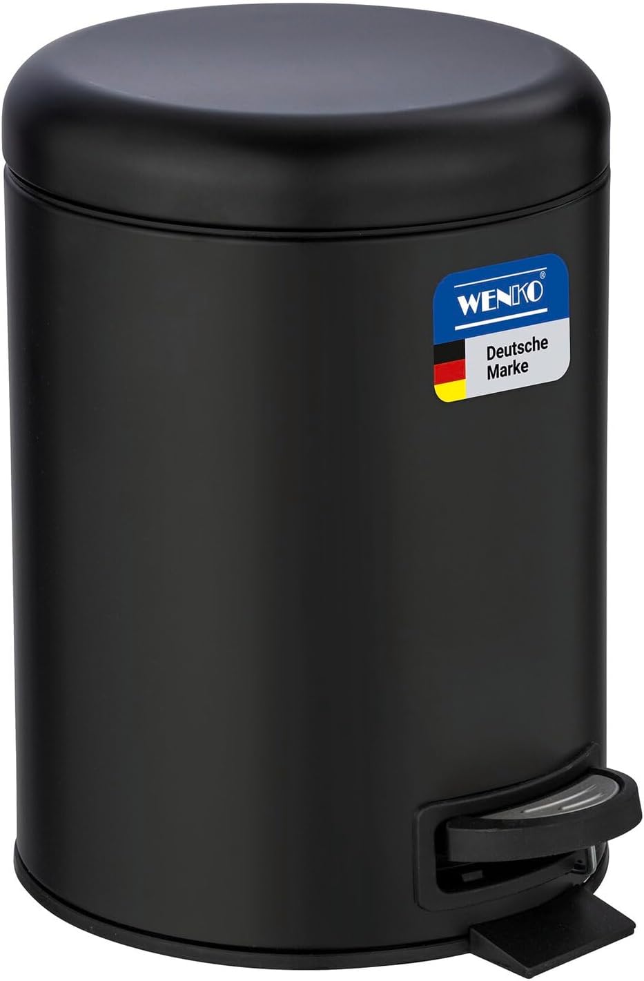 Wenko Pedallı Çöp Kovası Paslanmaz Çelik 5 L. Alassio, Parlak, Parlak Gümüş, 5 litre, 21 x 24 x 28 cm