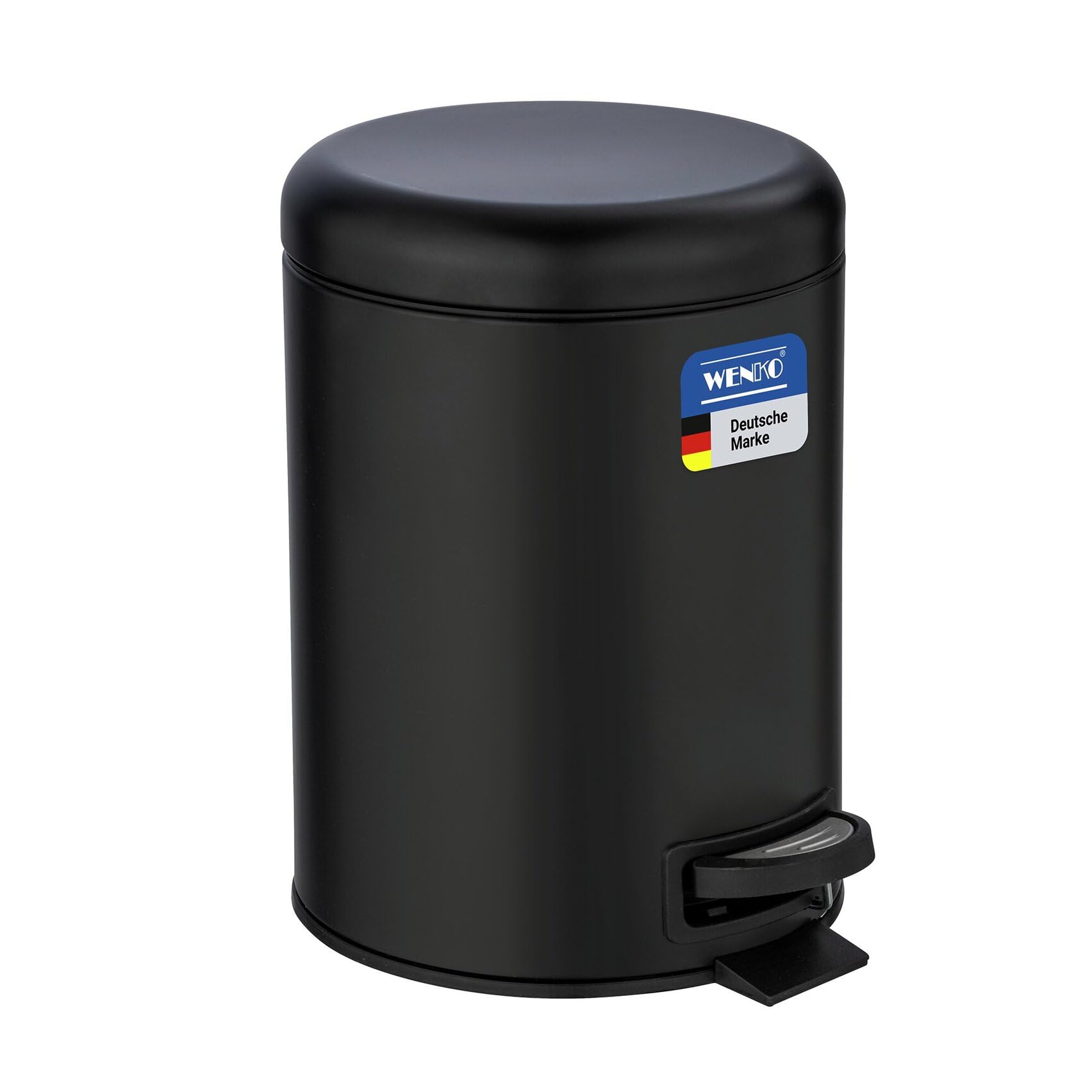 Wenko Black/Black Leman Cosmetic Pedal Bin 5 L
