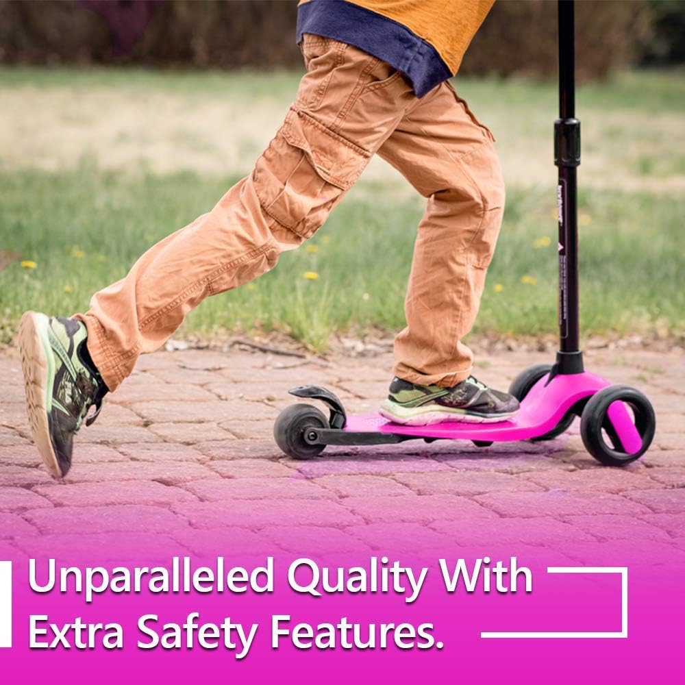 New-Bounce Scooters for Toddlers - 3 Wheel Scooter for Kids with Adjustable Handlebar - The GoScoot MAX is Perfect for Children and Toddlers, Girls and Boys Ages 3-10
