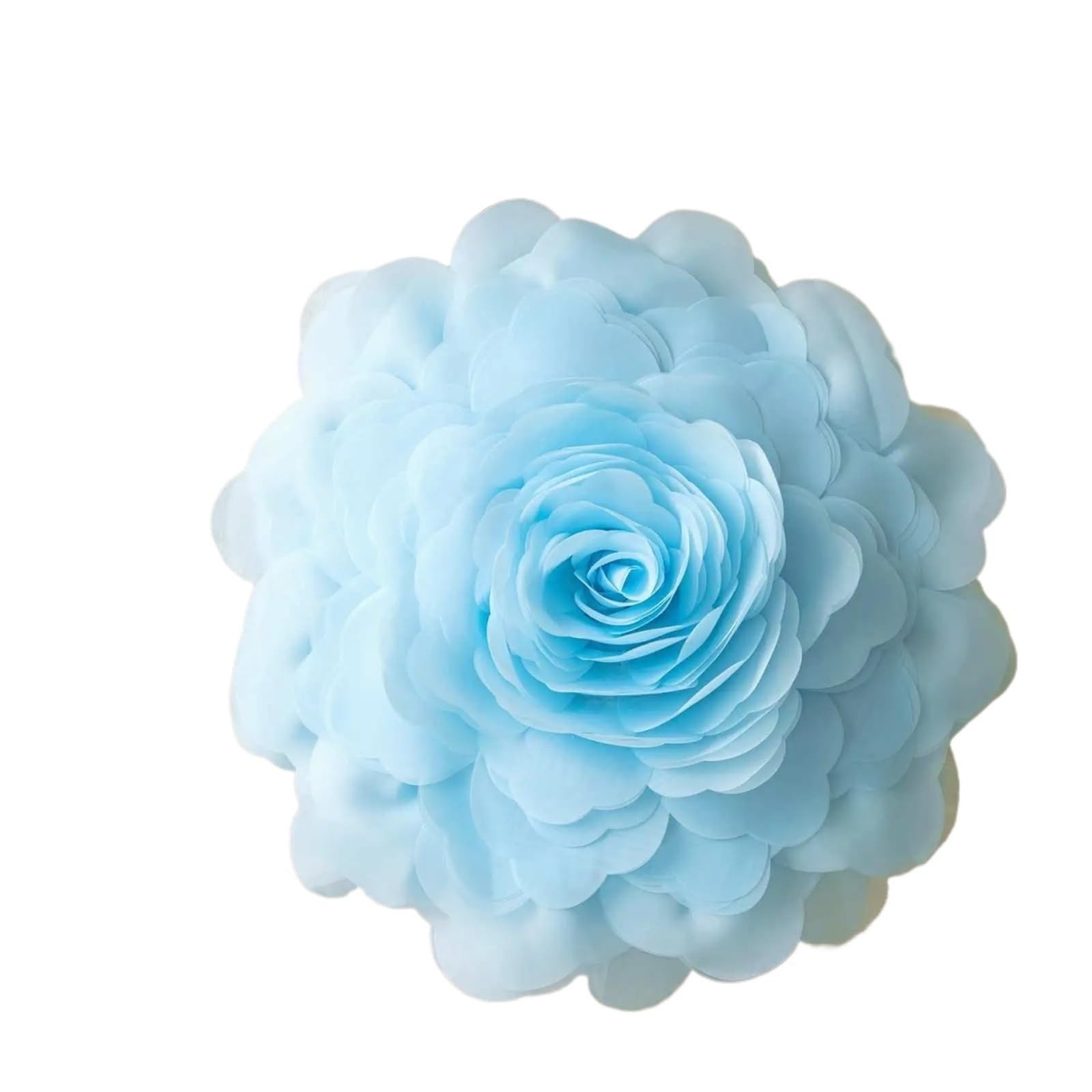 LCKKJHG Princess Wind Three-dimensional Tulle Flower Pillow Cover Luxury Ins Bedroom Bedside Cushion Floating Window(Color-01)