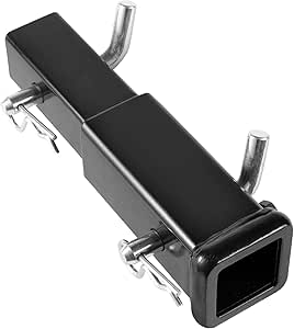 XFMT Trailer Hitch Extension 2In 2''Receiver Extender 5/8 In Pin