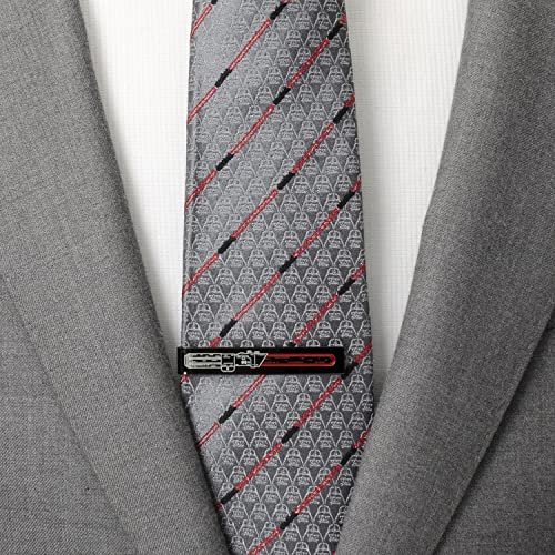 Vader Lightsaber Hidden Message Black Tie Bar #TOP2