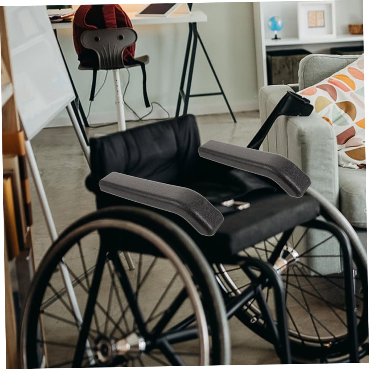 SHINEOFI Almohadillas Ergonómicas para Reposabrazos De Silla De Ruedas 4 Piezas Piezas De Repuesto para Reposabrazos Funda De Silla