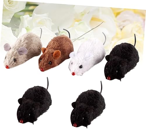 Miniatura 2 de Animales de peluche, 6 piezas para bolsas de regalo, rellenos de bolsas de regalos de primavera para niños, juego de carreras de ratas, ratón, gato,