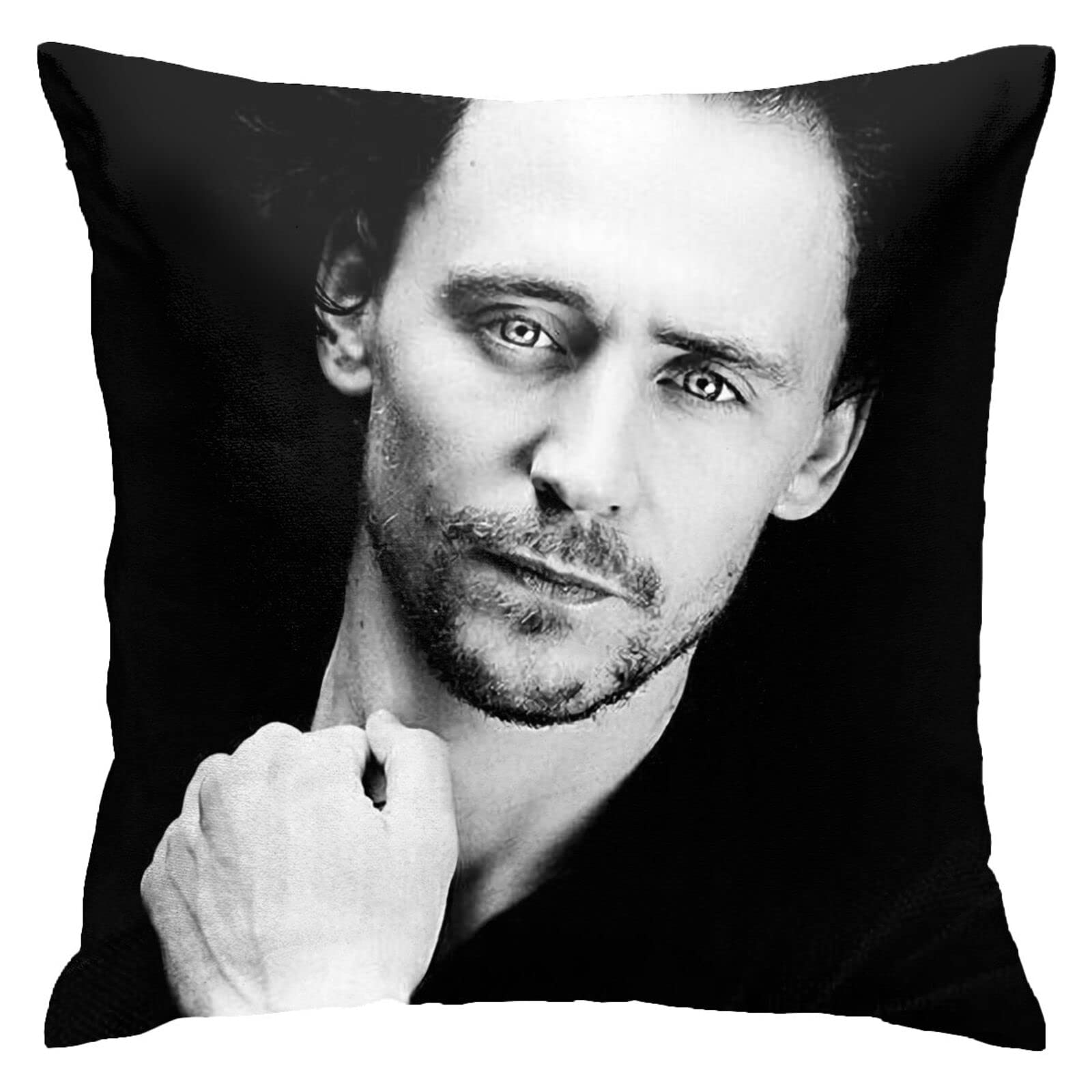 Yingd Picture 1 Tom Hiddleston Pillow Covers Double Sided Plush Pillow Cases Dorm Decor For Bedroom Living Room 45Cm X 45Cm