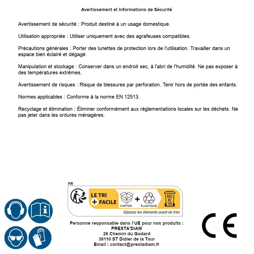 D-Work 30.000 graffette telaio 11-12 - 11x12 mm