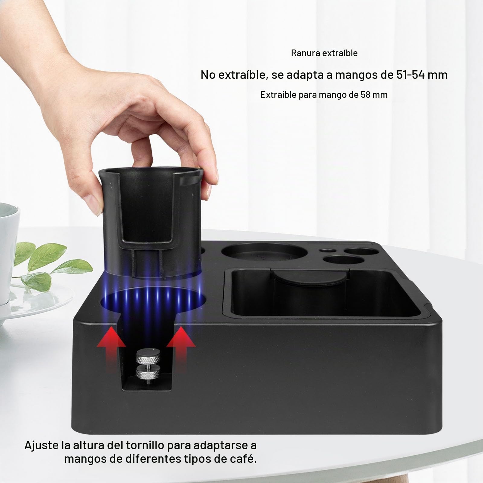 Estación de Tamping de 51-58mm, Tamper Station para Barista