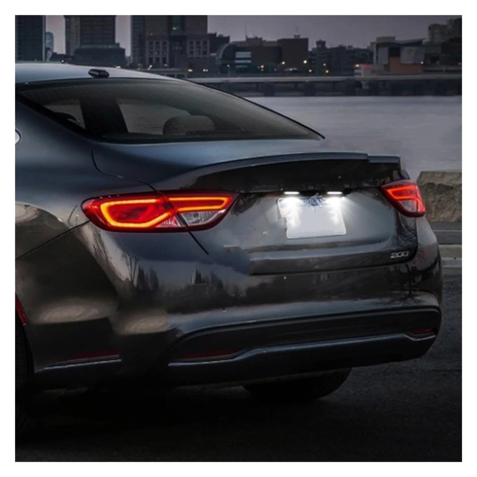 Coche Lámpara Numero Para Chrysler 200 2015-2017 Luces LED De Matrícula Traseras Blancas 2 Unidades