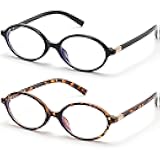 Retro Oval Blue Light Glasses for Women Fashion Computer Glasses Bluelight Blocking Eyewear Vintage Frame