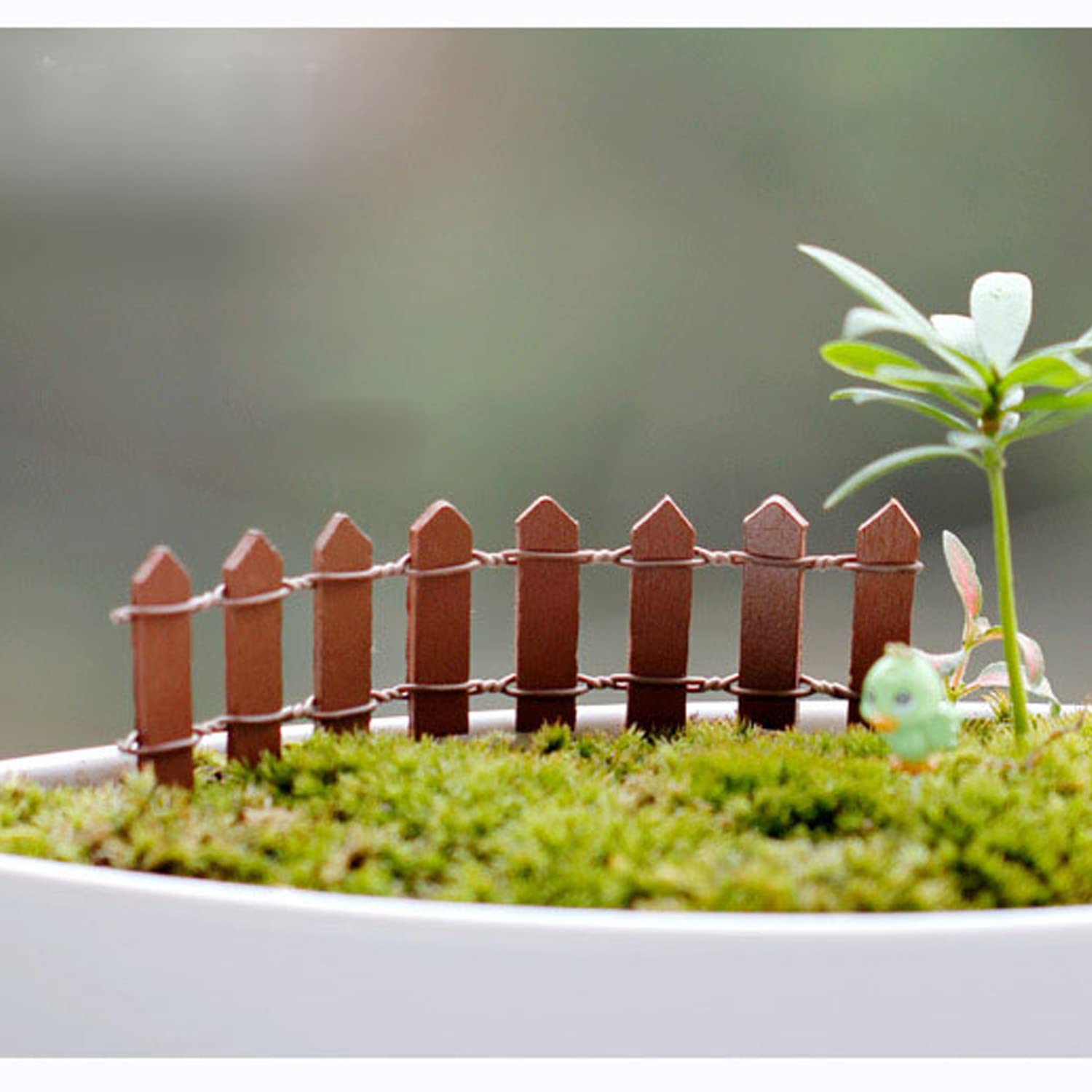 Recinzione Legno Per Giardino 11 Pezzi - Staccionata Decorativa Per Piante E Vasi - Foto 4