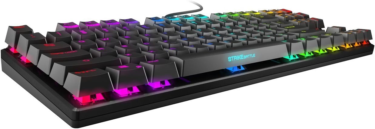 Ozone Strike Battle Spectra USB QWERTY English Black – Keyboard – (USB, Games, Mechanical Key Switch, QWERTY, English, Cable)
