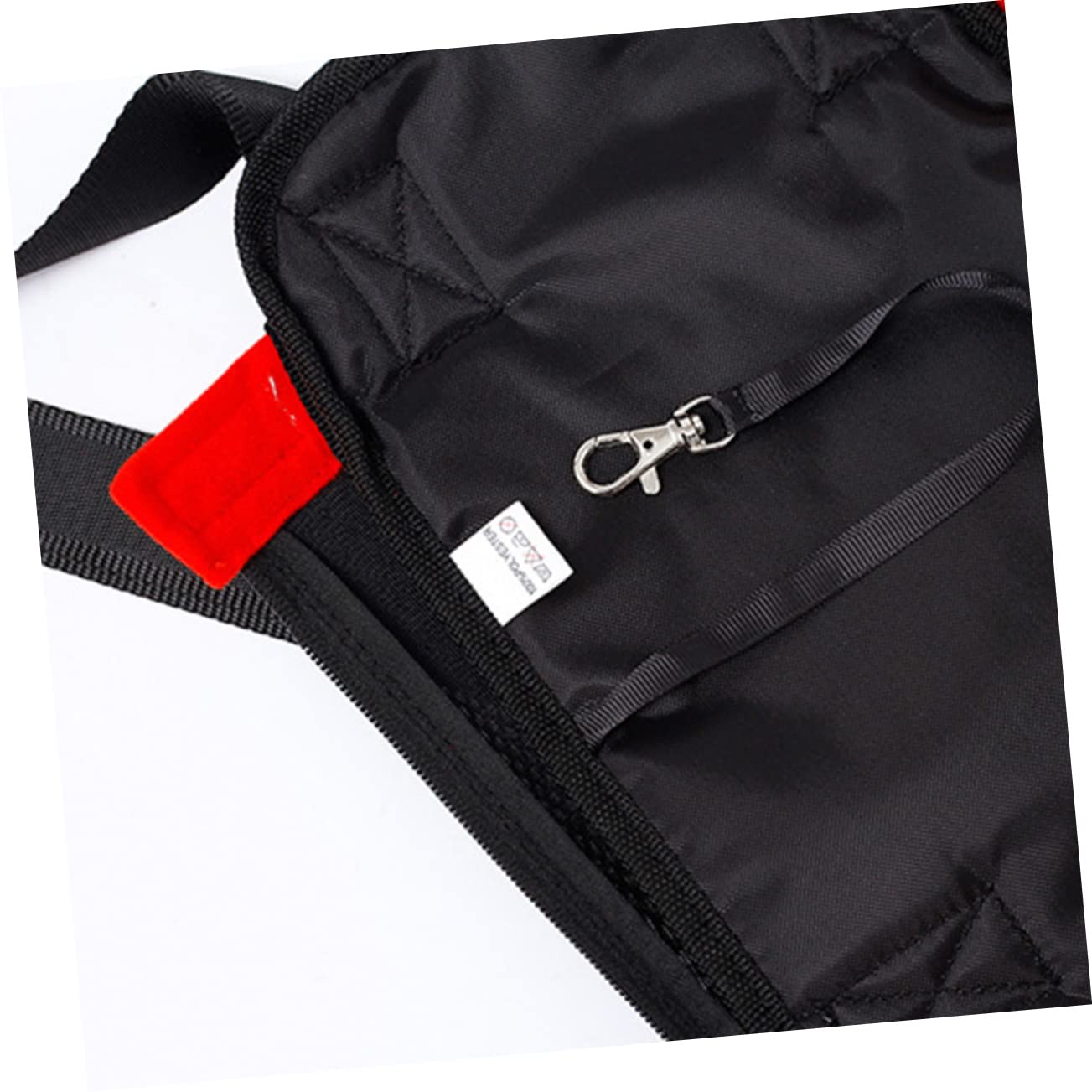 Happyyami 1PC Breathable Pet Backpack for Cats and Dogs Portable Outdoor Chest Carrier with Four Creative Travel Bag for Kittens and Puppies Red