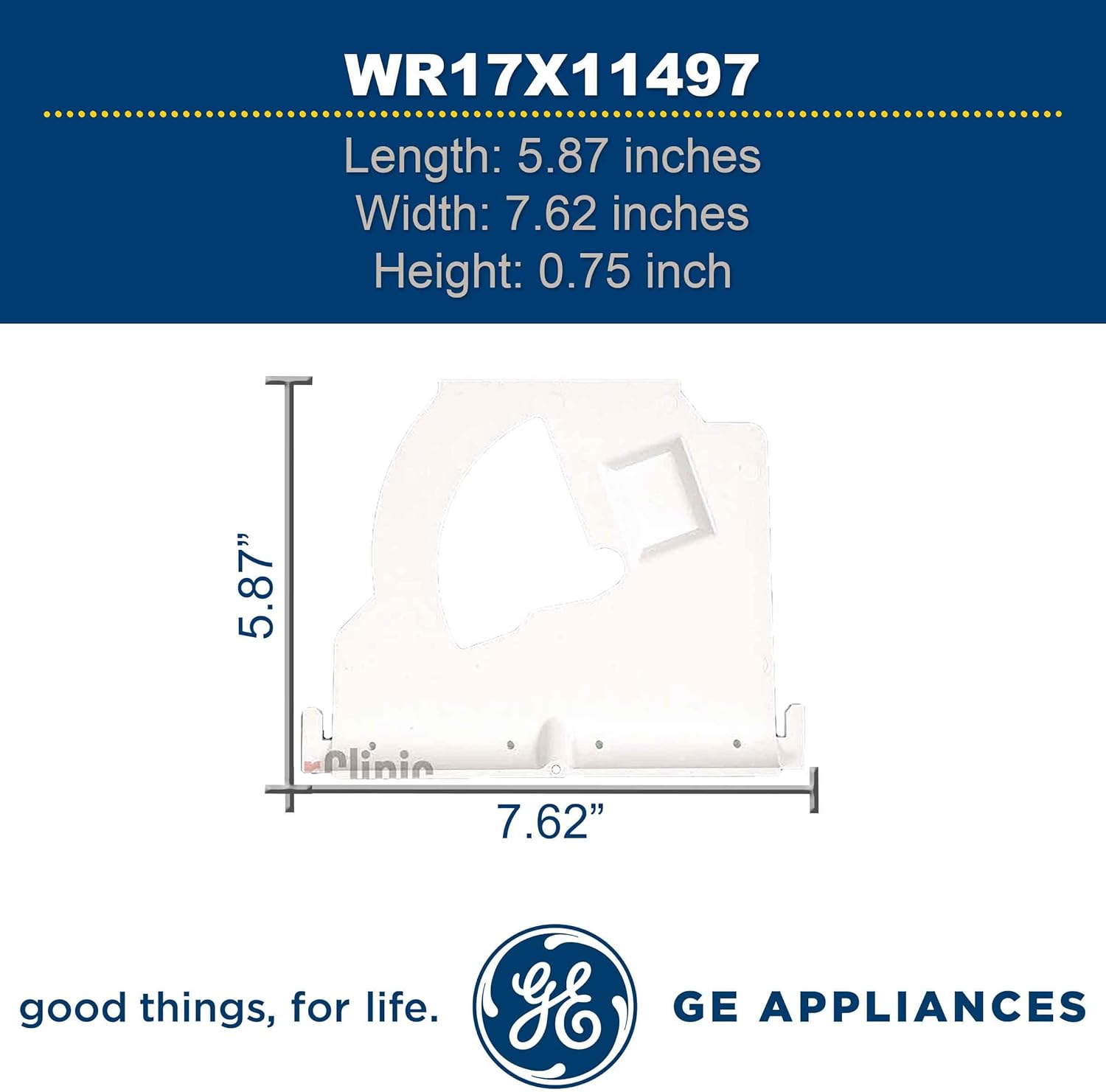 GE WR17X11497 Genuine OEM DISPENSER AUGER PLATE for GE Refrigerators