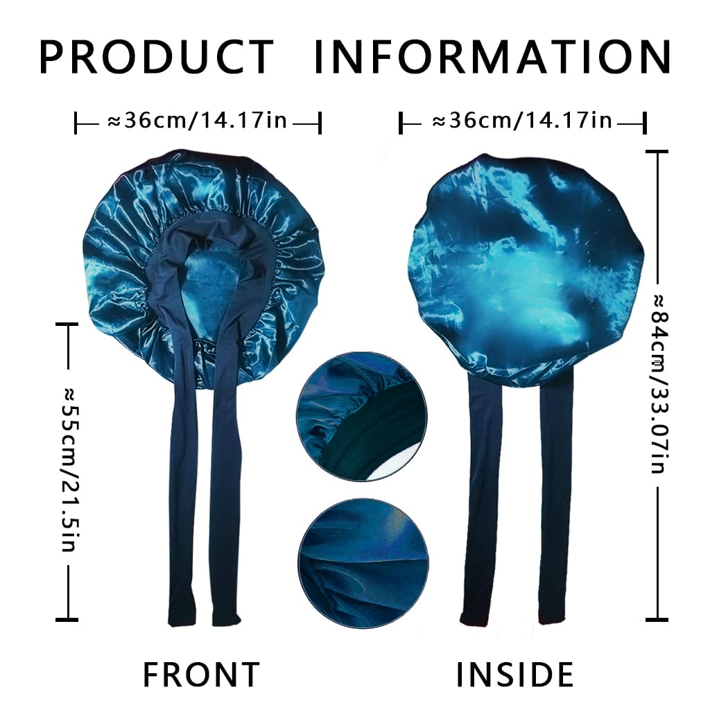 Satin Hair Bonnet for Women Sleeping - Image 2