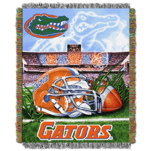 Northwest NCAA Florida Gators Unisex-Adult Woven Tapestry Throw Blanket, 48