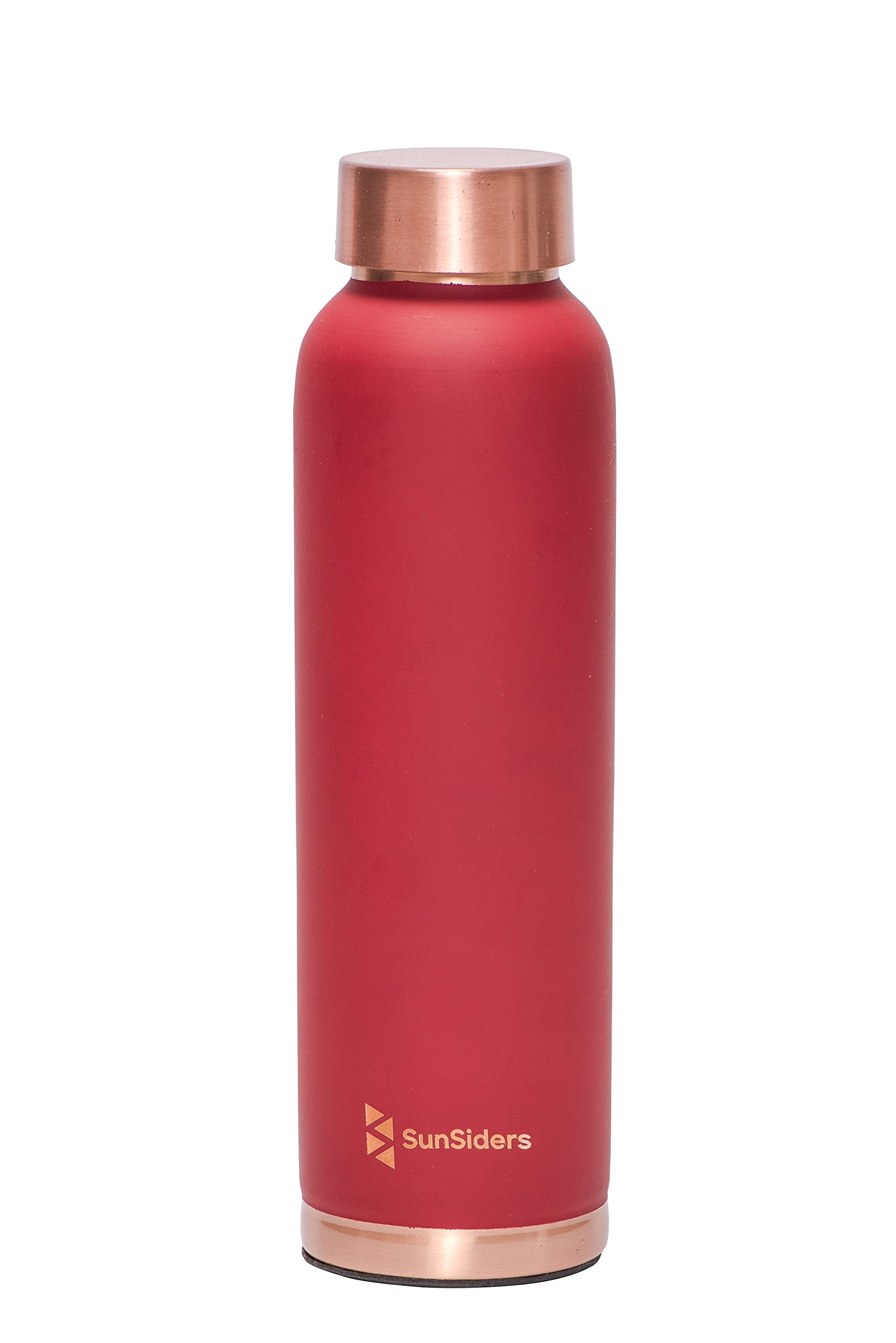 SunSiders Copper Water Bottle, 950 ml, Copper | Leak Proof Bottle | Office Bottle | Gym Bottle | Yoga Bottle | Home | Kitchen | Hiking | Treking Bottle | Travel Bottle