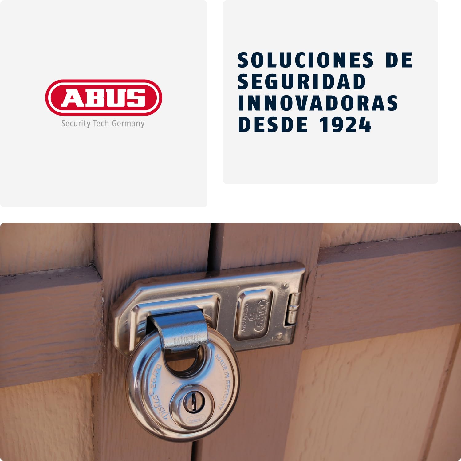 ABUS Candado Diskus® 25/70 - resistente a la intemperie - incl. 5 llaves - con sistema de llave reversible de precisión - nivel de seguridad ABUS 8 - plateado