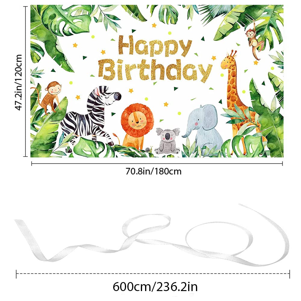 Iydamc Sockelabdeckung Für Safari-Party - Dehnbares Polyester, 36 Cm Durchmesser X 75 Cm Hoch, Mit Wildtier-Print