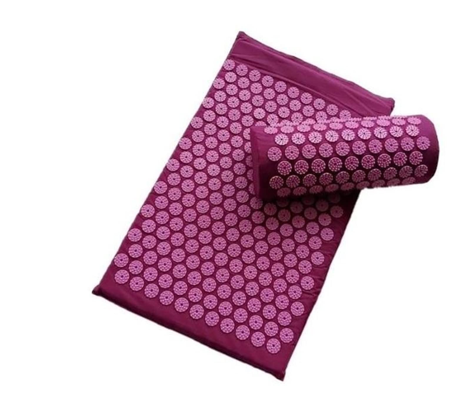Massagekissen Spike Akupunktur Massage Yoga Matte/Kissenmassagegerät (Appro.67 * 42 cm) Akupressurkissen lindern den Körper Schmerzmatte Massagekissen