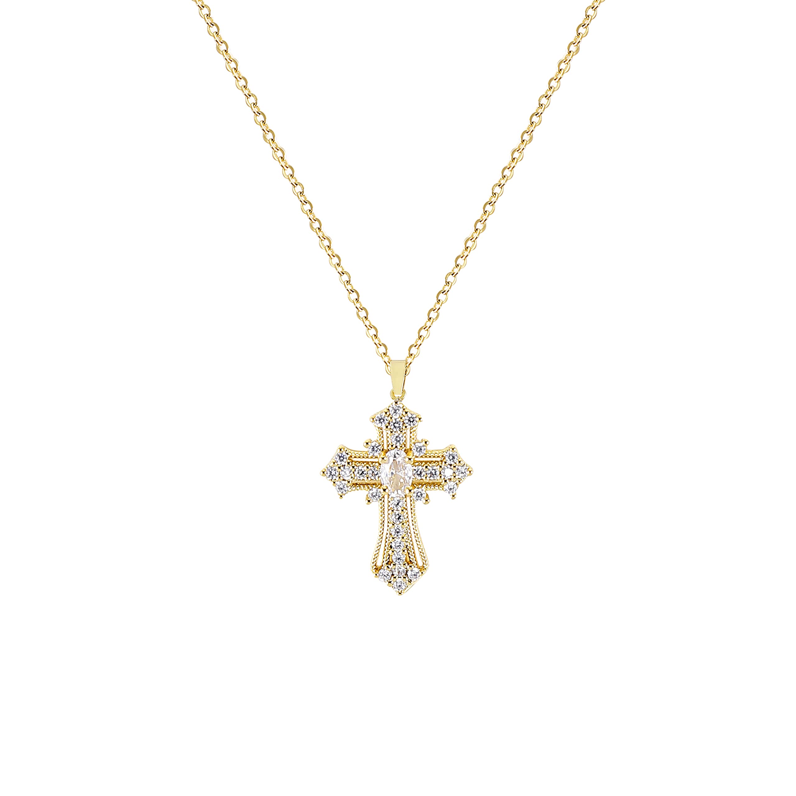 Cross Pendant Necklace for Women Jewelry Gold Cross Necklaces for Women Cross Necklace Minimalist Trendy Jewelry Valentines Day