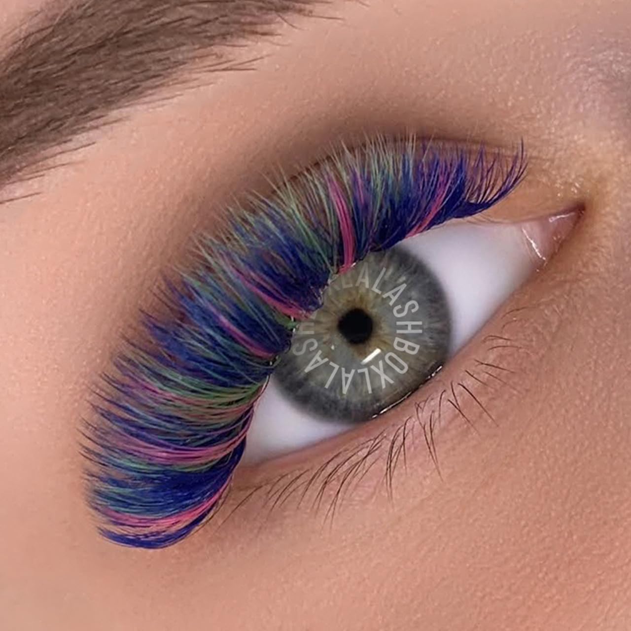 Lashbox LA Art Series Color CC Curl Lashes Violet/Pink (Mixed 7-11mm)