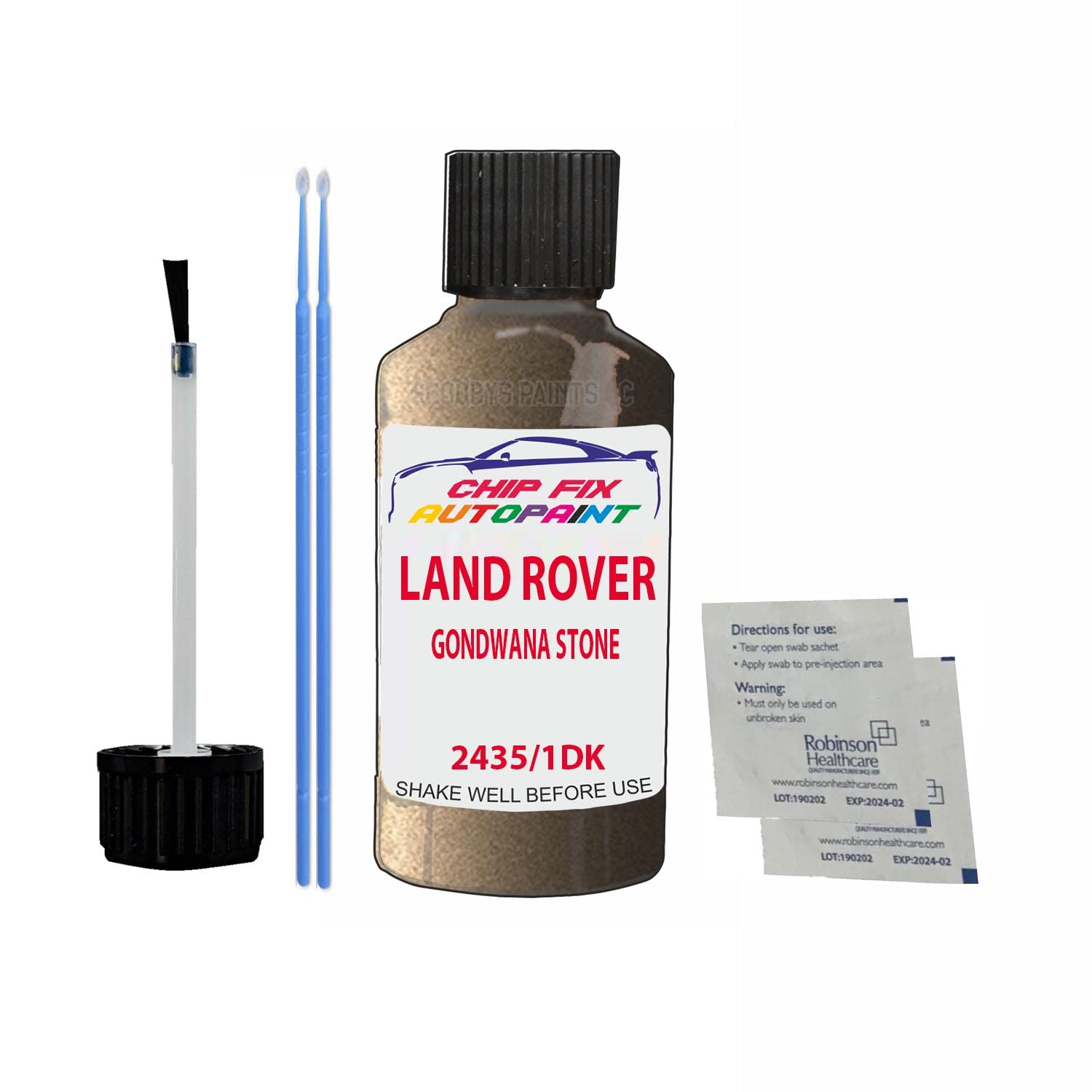 Scoobys Paints Back In The Mix Gondwana Stone Touch Up Paint For Land Rover Defender 2435 2020-2022 30Ml Bottle Brush Scratch Stone Chip Repair Pen