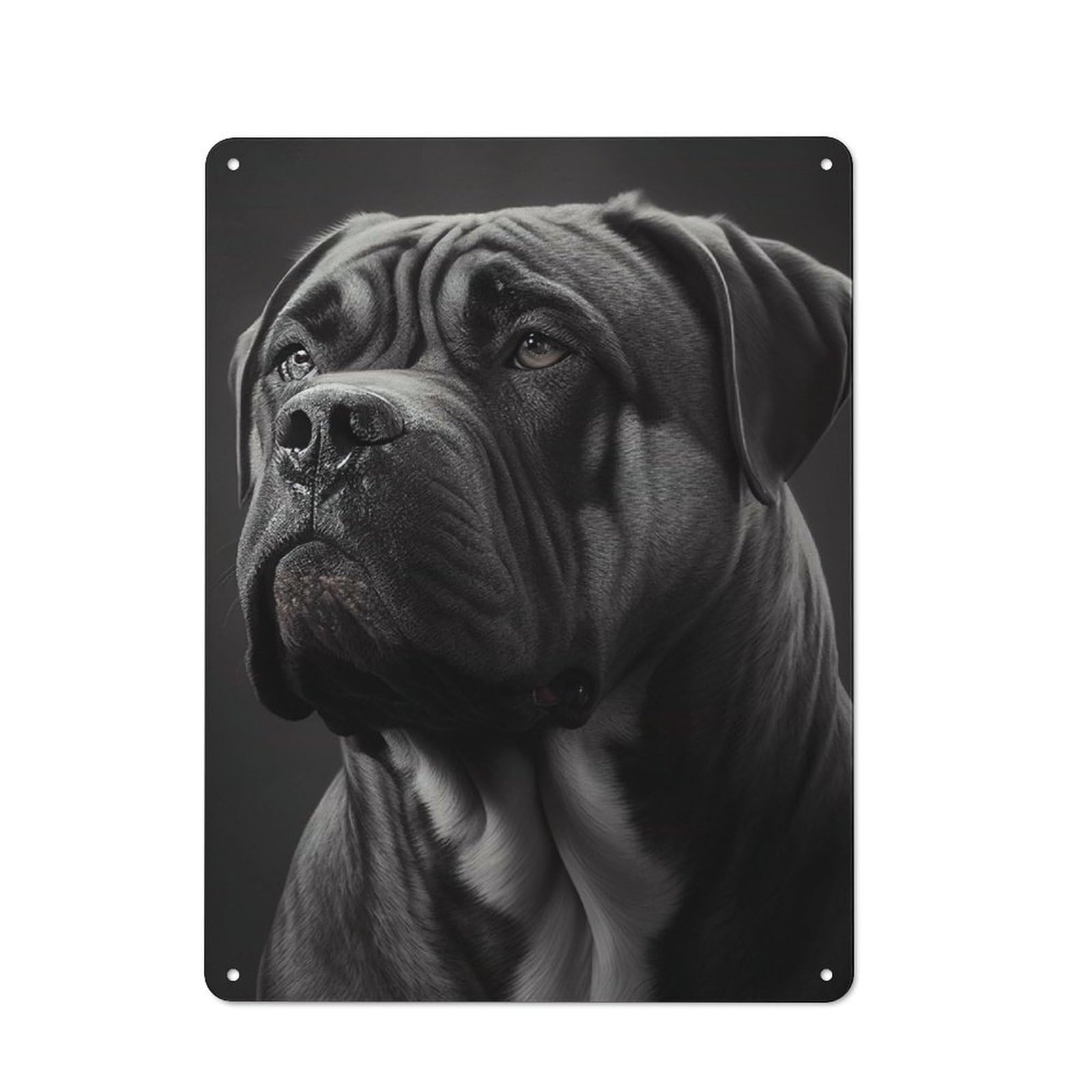 Cane Corso Portrait Retro Metal Wall Decor 40x30cm, Decorative Tin Plaque for Pub, Home Bar, Shed Or Man Cave