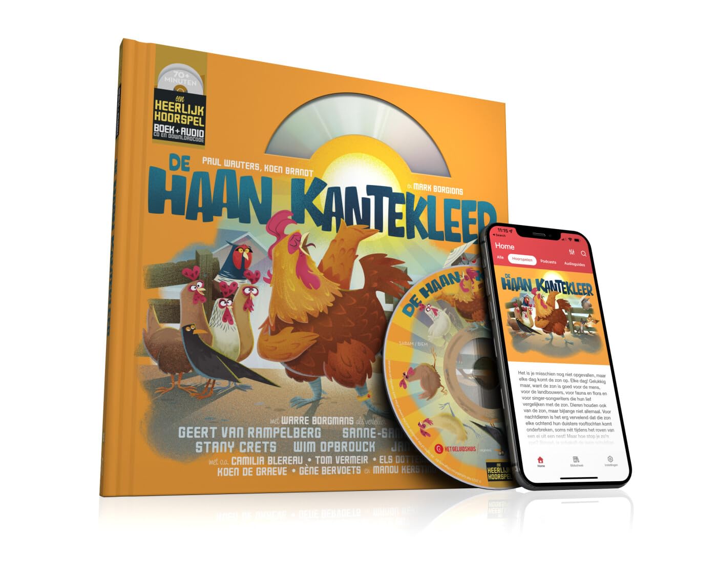 Album De haan Kantekleer histoire éducative et CD jeunesse