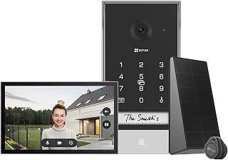 Sponsorisé EZVIZ EP7 Interphone Vidéo 2K sans Fil avec Panneau Solaire, Ecran Tactile Couleur 7", Sonnette Vidéo sans Fil, Alimentation Solaire, Audio Bidirectionnel, WiFi 2,4/5 GHz