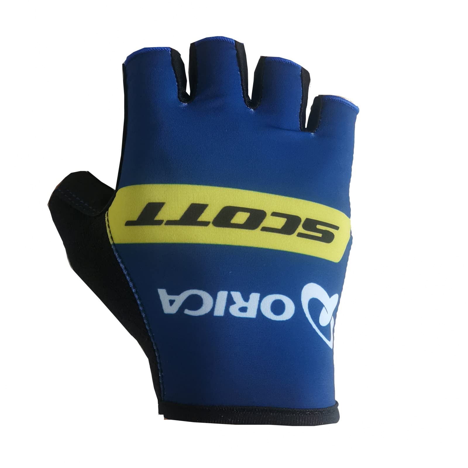SGCIKERPro Team Orica Cycling Gloves,Summer Half Finger Sports Bike Gloves