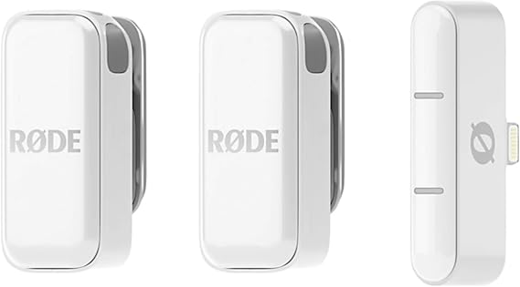 Rode Wireless Micro Microphone Kit (Lightning Connector, White) with Rode Phone Cage