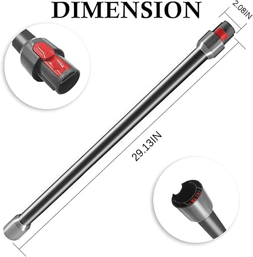 Miniatura 2 de Varita de repuesto de liberación rápida compatible con aspiradora inalámbrica Dyson V15 V11 V10 V7 V8 (negro)