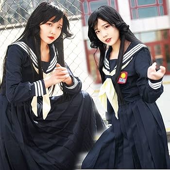 Amazon.co.jp: [SOVIVID] ウィッグ付きコスプレ衣装 今日から俺は 早川