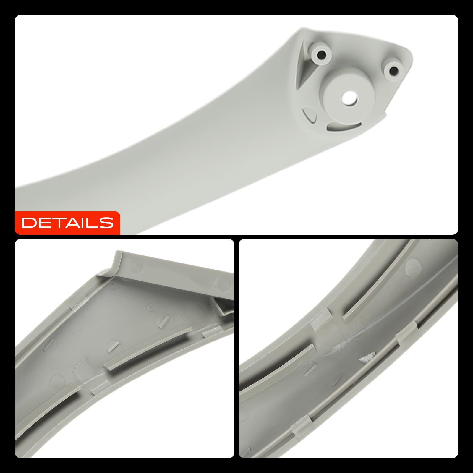 Frankberg 6x Manija de puerta interior trasera izquierda gris plata | Compatible con: Serie 3 Touring E91, Serie 3 E90
