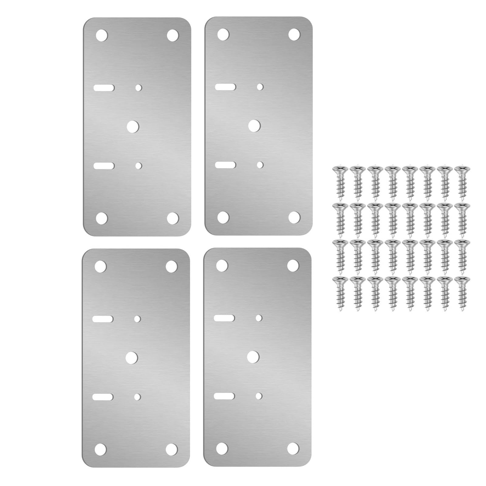 Cbtyacvlp 4Pcs Hinge Repair Kit Cabinet Door Repair Plate Fixing Bracket For Kitchen Cupboard Door Locker(4Pcs)