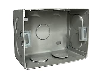 KGN- Present Powder Coated Modular Metal Box for Electronic Modular Switch Board Metal Fan Box/Round Ceiling Fan Box (Available in All Module) Demanding Now Days (2 Modular)
