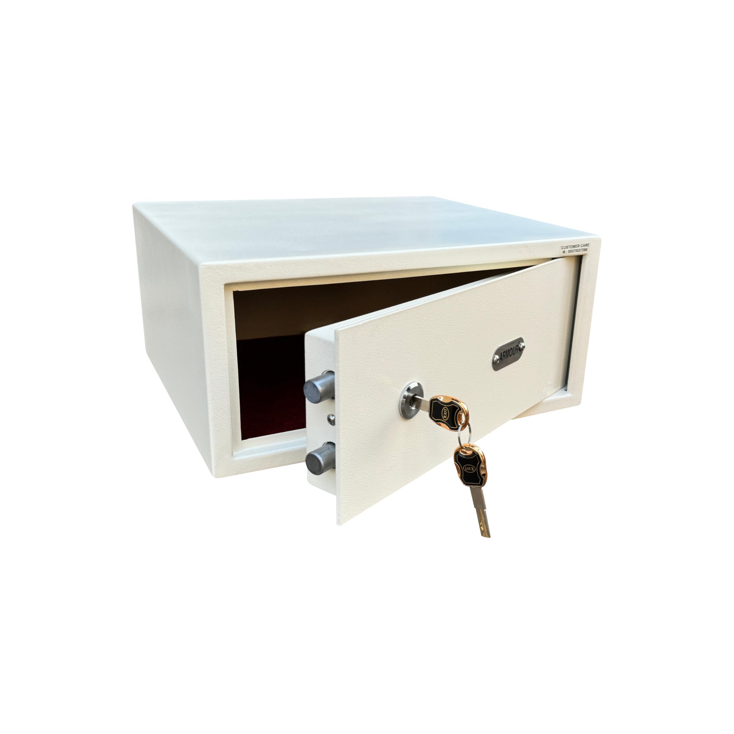Armour 27 Liter 13 Kg Mechanical Safe Box (15x17x8 in), High Security Metal Locker with Wave Key Lock, Laptop Compatible Size – Ivory Color-image-18