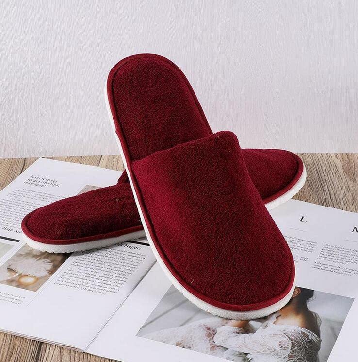 Chaussons pliables pour invités solution hygiénique et antidérapante en coton doux