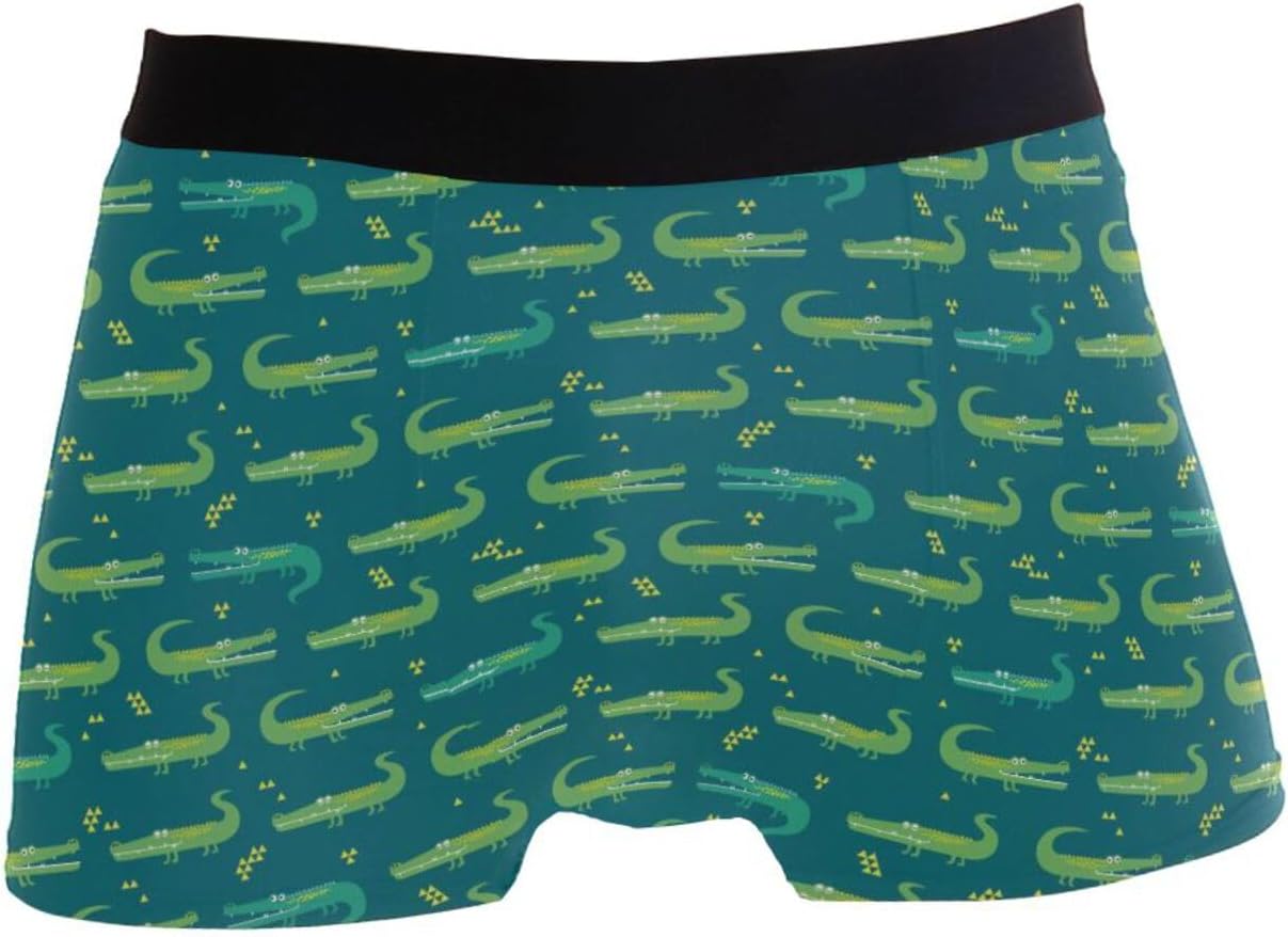 Cute Crocodile Alligator Mens Underwear Boxer Briefs