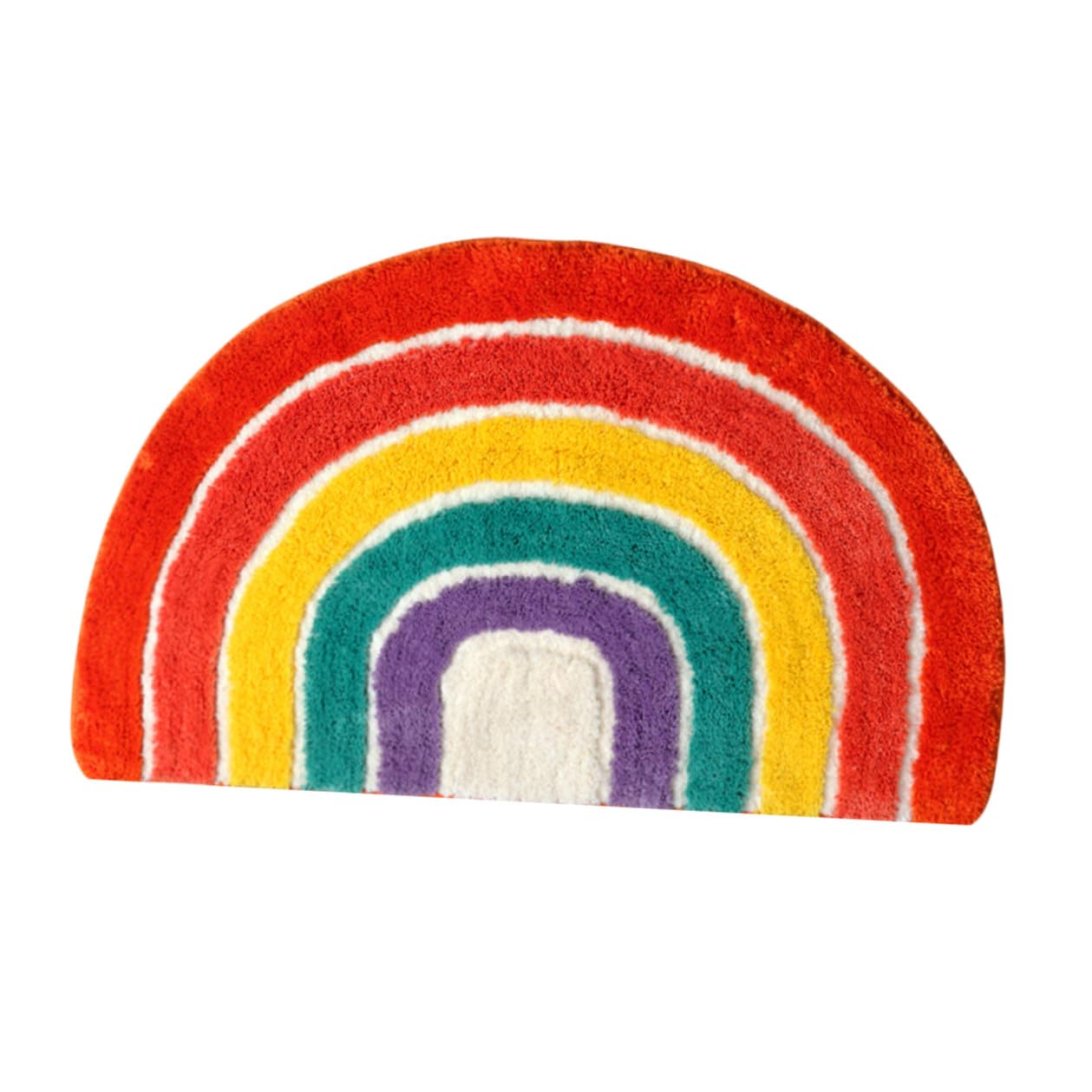Tapis de bain antidérapant arc-en-ciel Gatuida 45x65 cm pour salle de bain