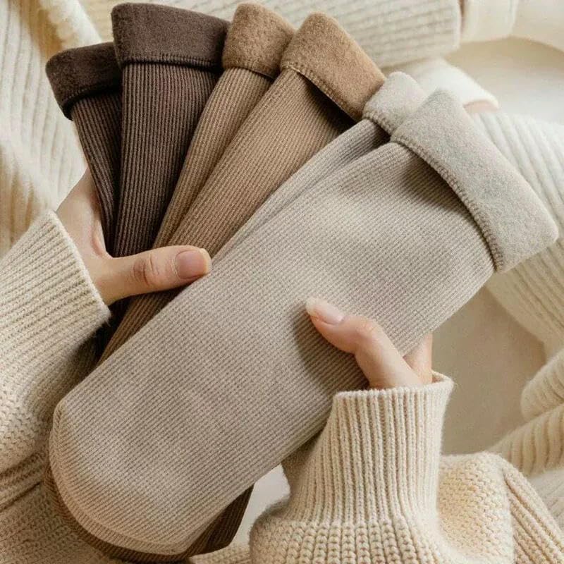 Plush socks Women's Long Socks Soft Warm Sleeping Socks Winter Warm Thickened Mid-Tube Socks