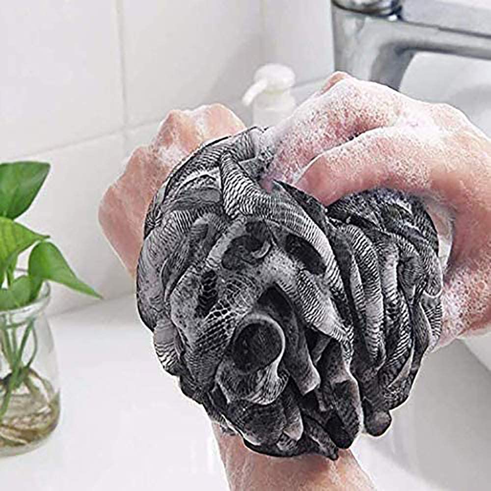 szt. Kula do kąpieli gąbka do kąpieli i prysznica duża gąbka do kąpieli Mesh Loofahs szczotka do szorowania ciała do czyszczenia skóry ukojenie