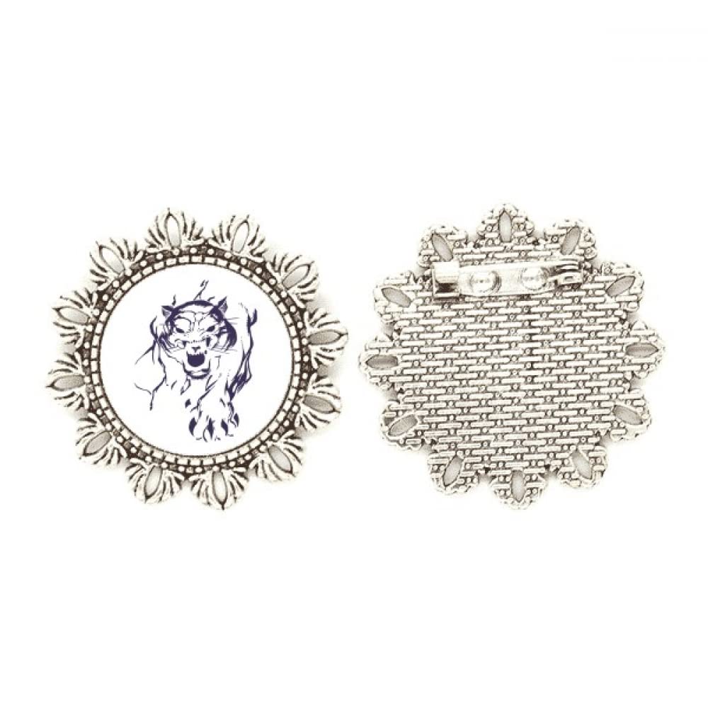 Broche de plata con diseño de flor un regalo de aniversario ideal 4