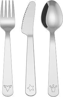 Ikea FABLER 3 parçalı çatal bıçak seti, paslanmaz çelik