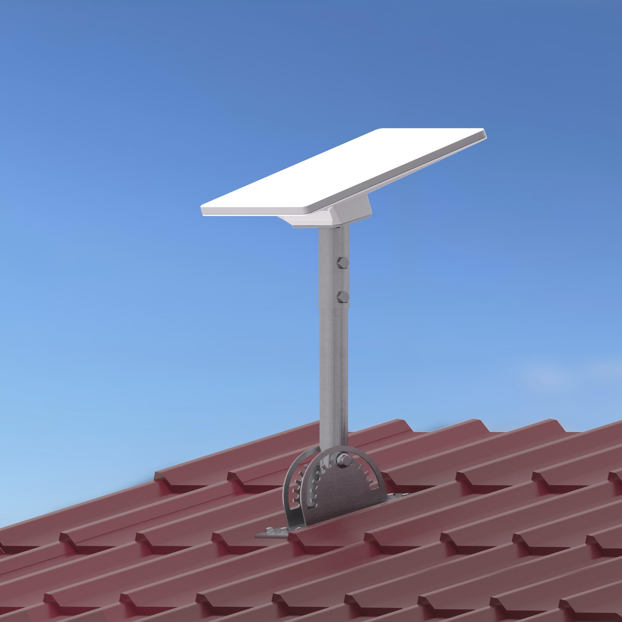 Starlink Mini Halterung Dach aus Edelstahl, Neigbarer Winkel einstellbar, Schwerlast für Dach und Wand, Mini Dish Mounting Kit